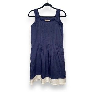 Rungolee sleeveless navy blue with beige bottom dress Size XS